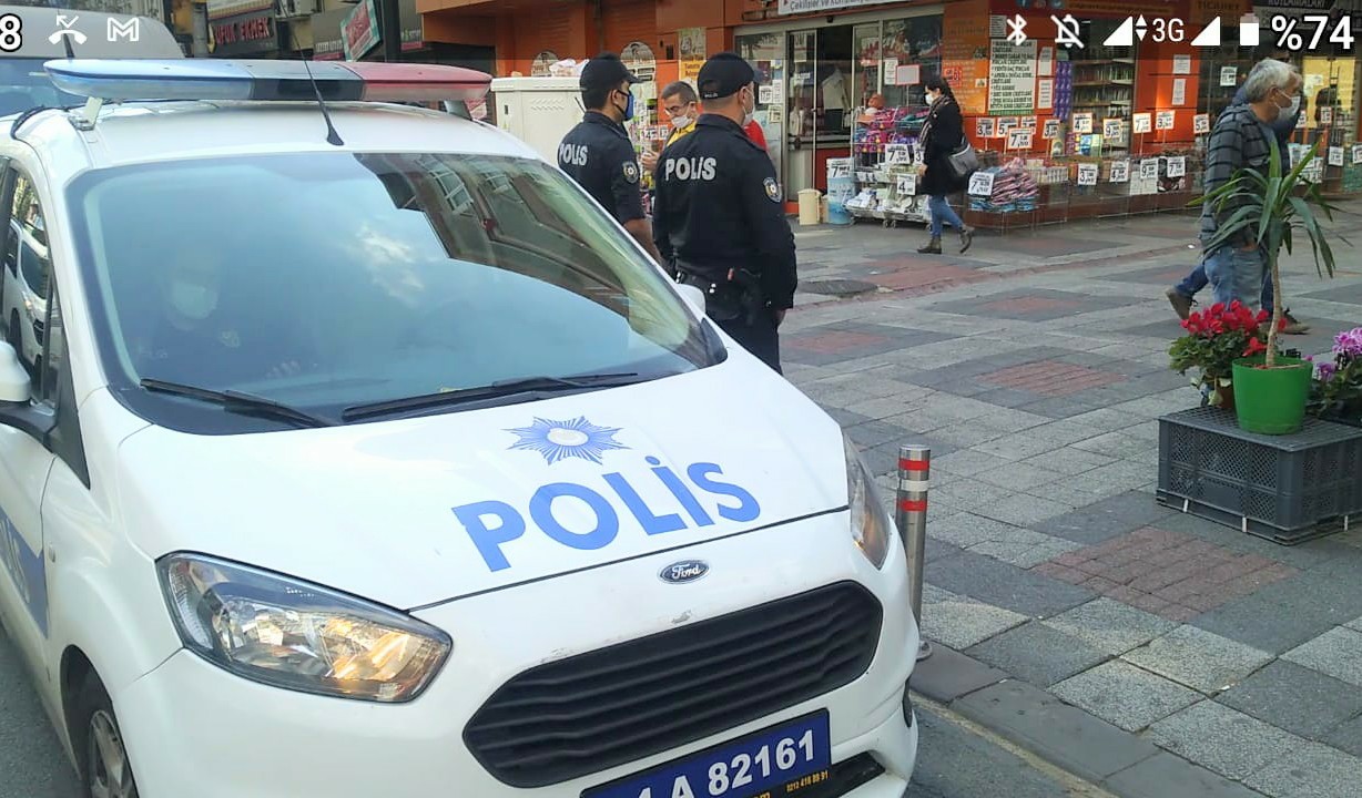 Güngören Emniyeti salgına DUR demek için sokaklarda