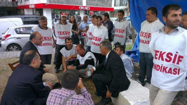 ş.yücel Karaman'dan Direnişteki İşçilere Destek Ziyareti