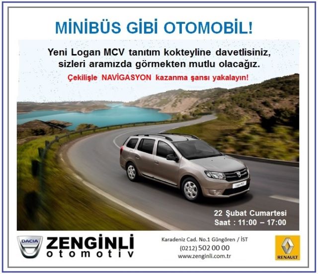 Zenginli Otomotiv'den Yeni Logan Mcv Tanıtım Kokteyli