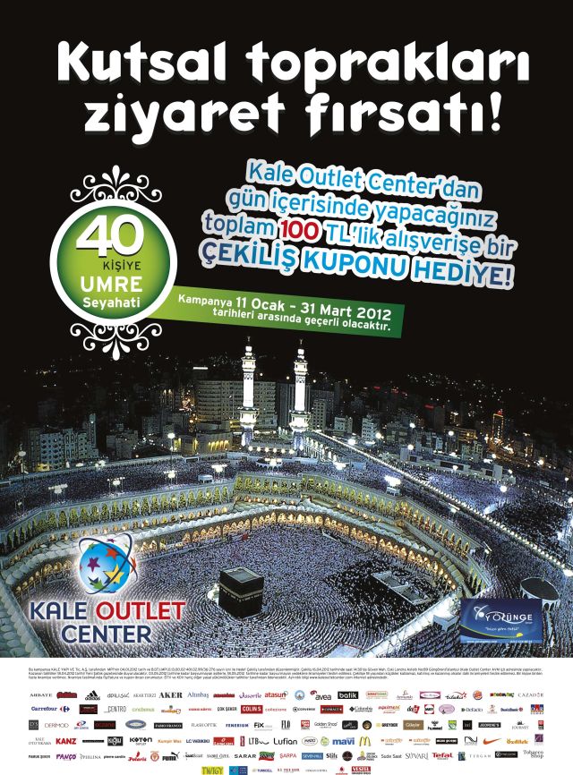 Kale Outlet Center, Tam 40 Müşterisini Umreye Gönderiyor